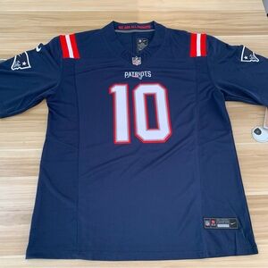 💛Drake Maye Navy Vapor Stitched Jersey